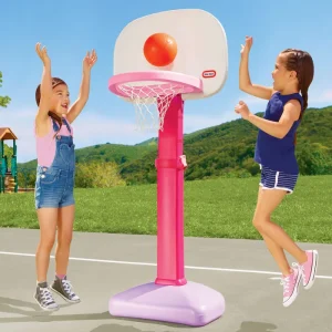 Alternative view of TotSports™ Easy Score™ Pink Basketball Set with 3 Basketballs