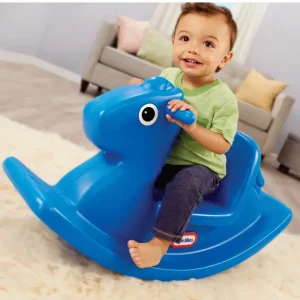 Alternative view of Rocking Horse - Primary Blue