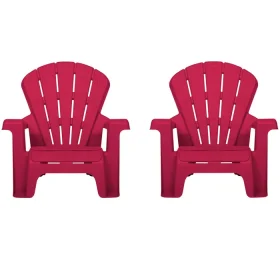Garden Chair - Red 2 Pack