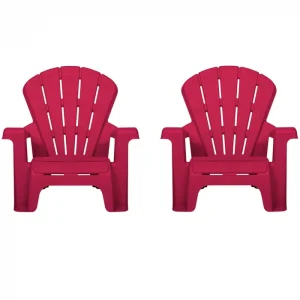 Garden Chair - Red 2 Pack