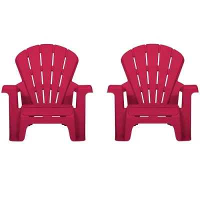 Garden Chair - Red 2 Pack