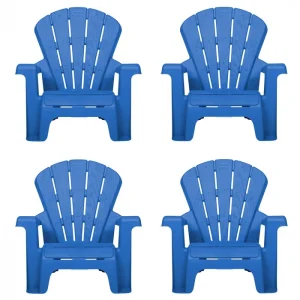 Garden Chair - Blue 4 Pack