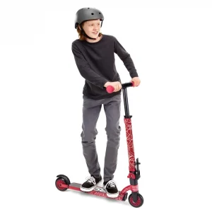 Alternative view of Viro Rides Compact Scooter Black and Red